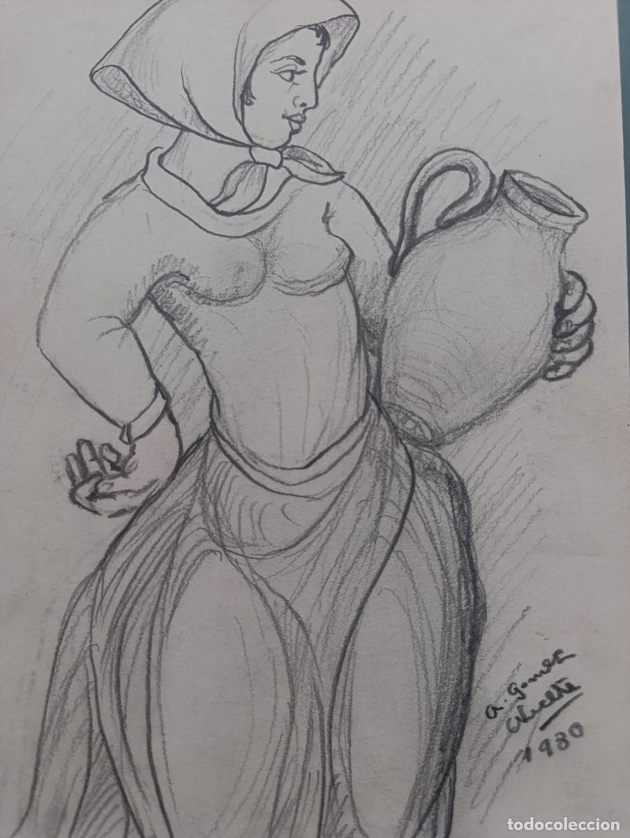 Arte: MUJER CON CANTARO DE ANTONIO GOMEZ NUCETE