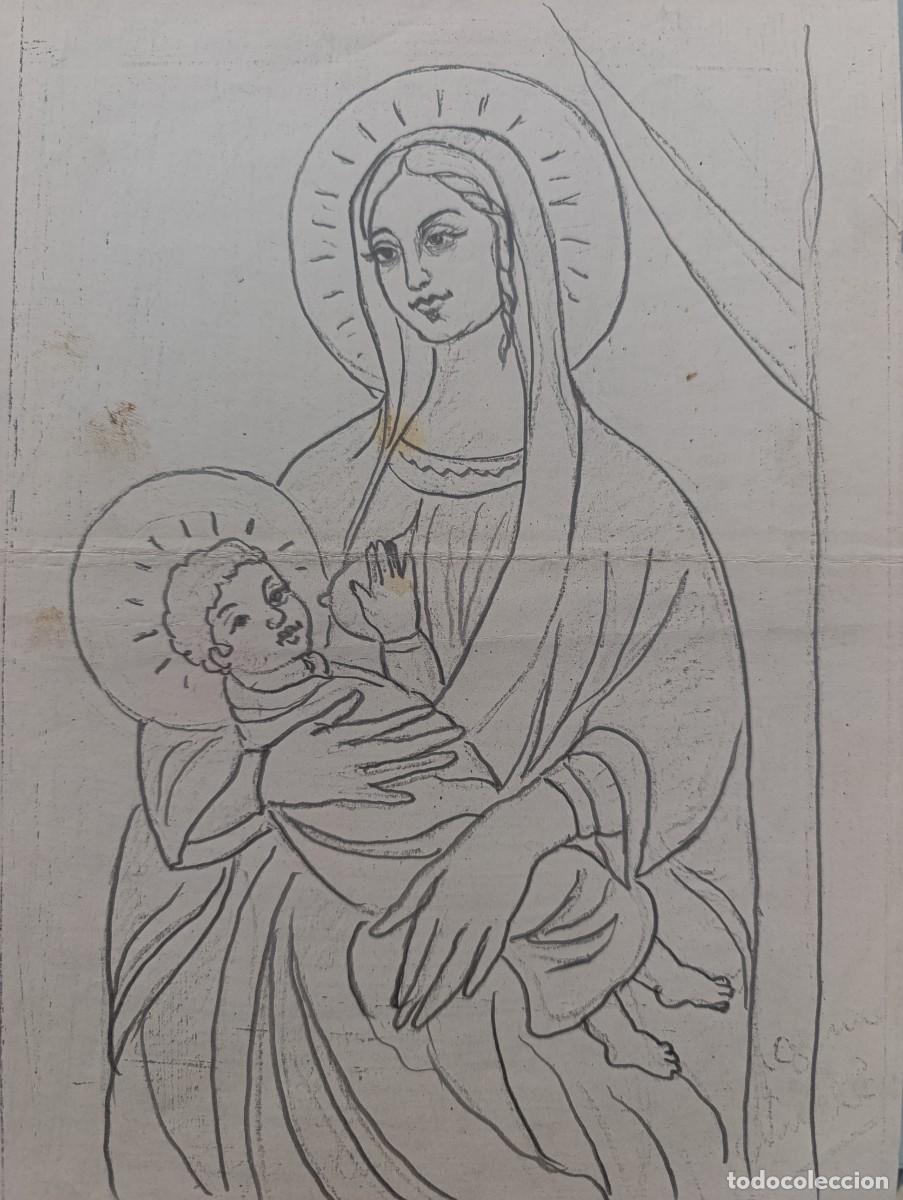 Arte: VIRGEN CON NI&Ntilde;O DE ANTONIO GOMEZ NUCETE