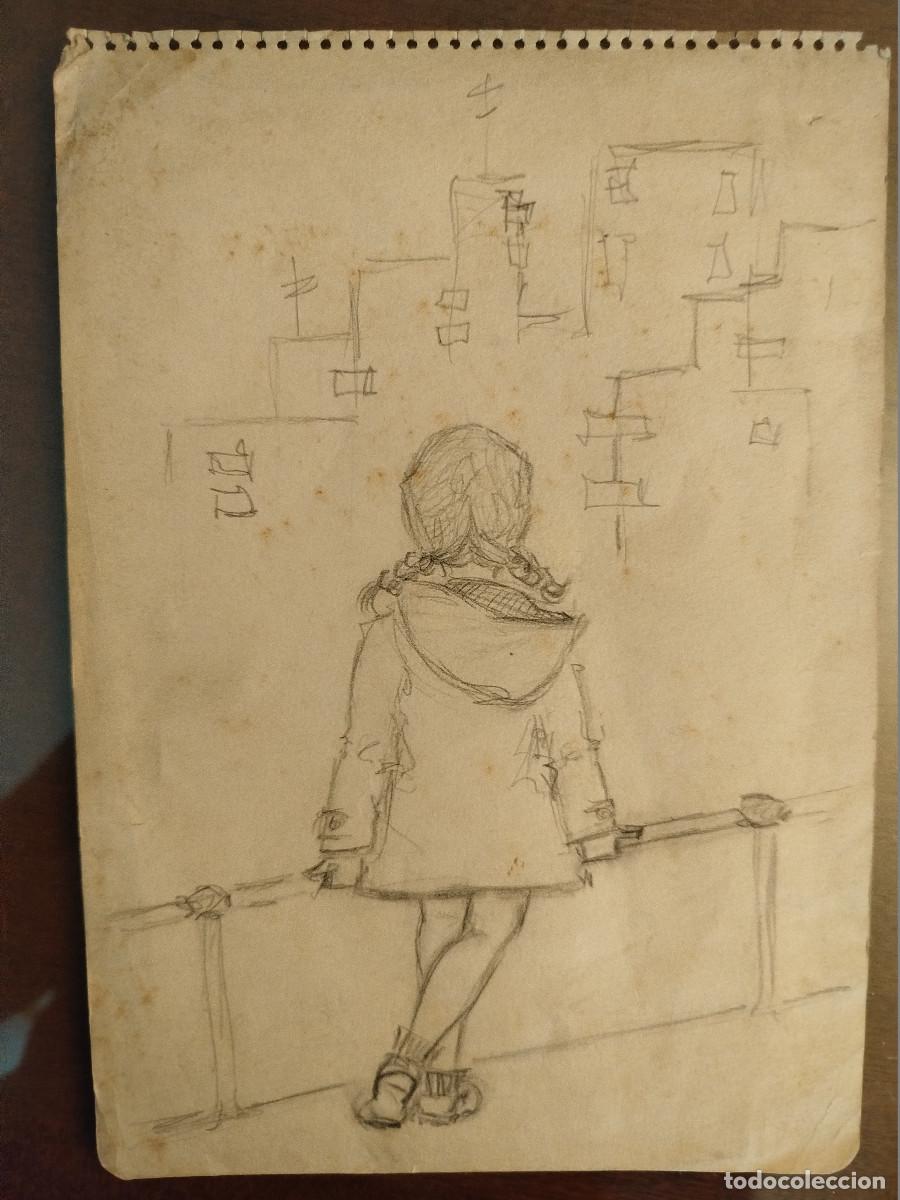 Arte: Dibujo original retro - Foto 1
