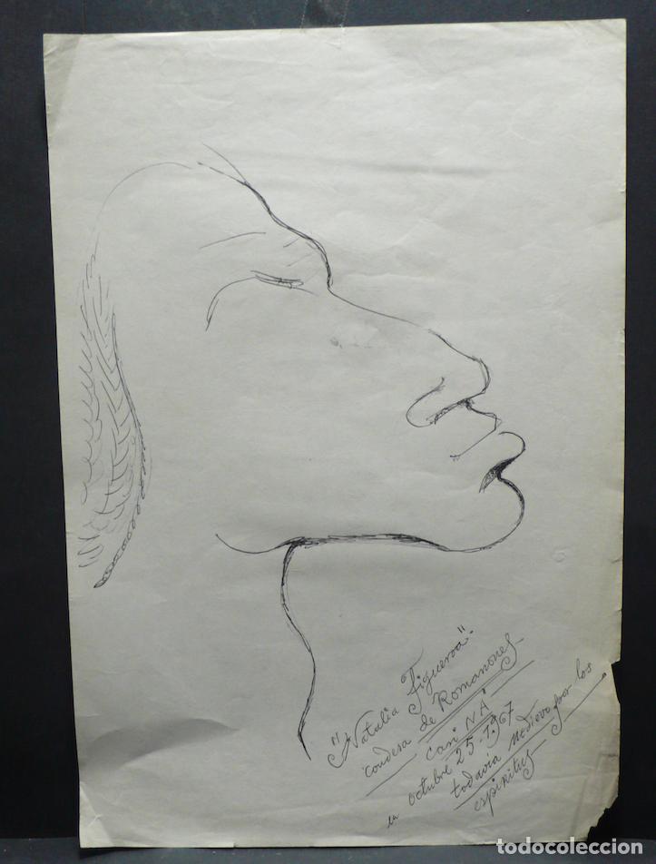 Arte: DIBUJO ORIGINAL TINTA - Foto 1