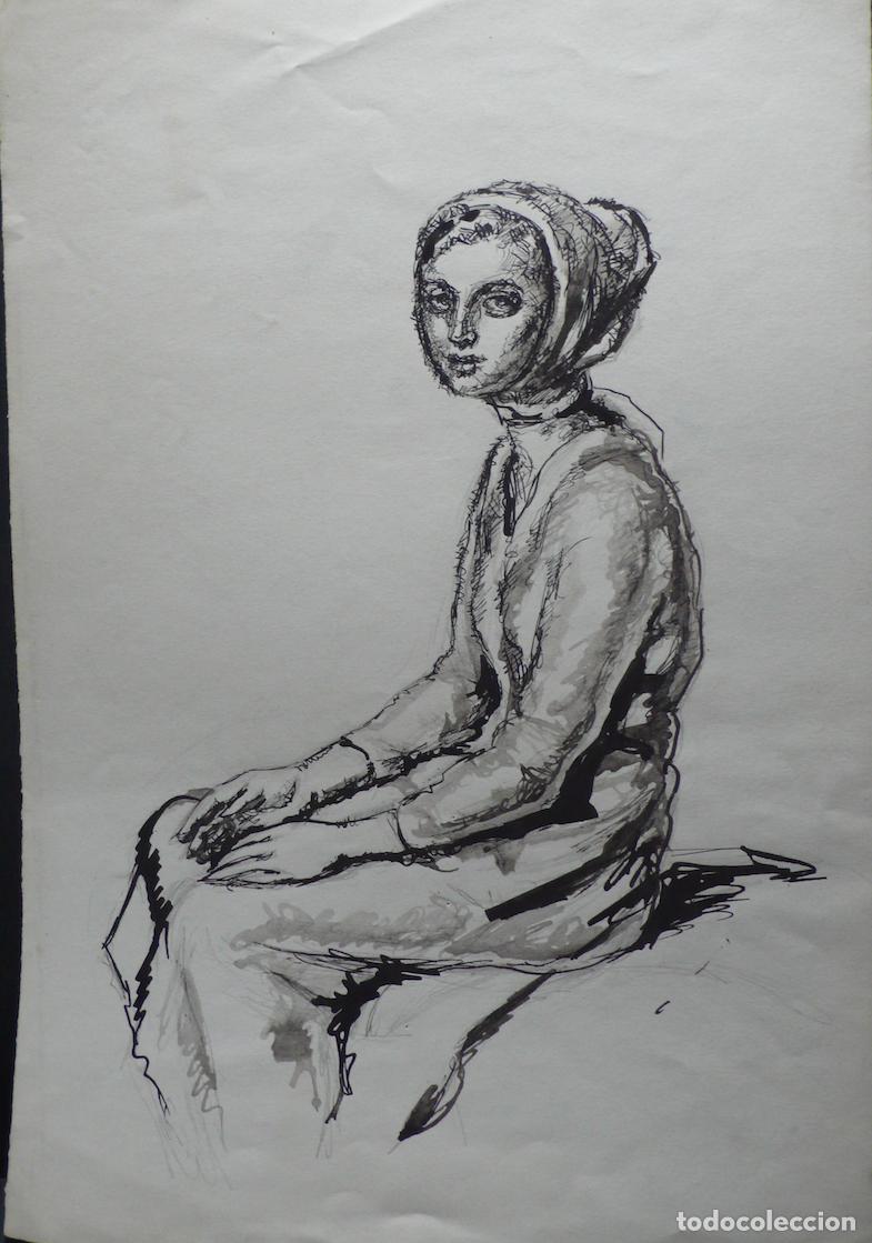 Arte: DIBUJO ORIGINAL TINTA - Foto 1