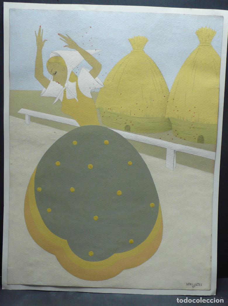 Arte: DIBUJO ORIGINAL GOUACHS - Foto 1