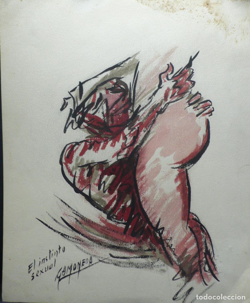 Arte: DIBUJO ORIGINAL TINTA - Foto 1