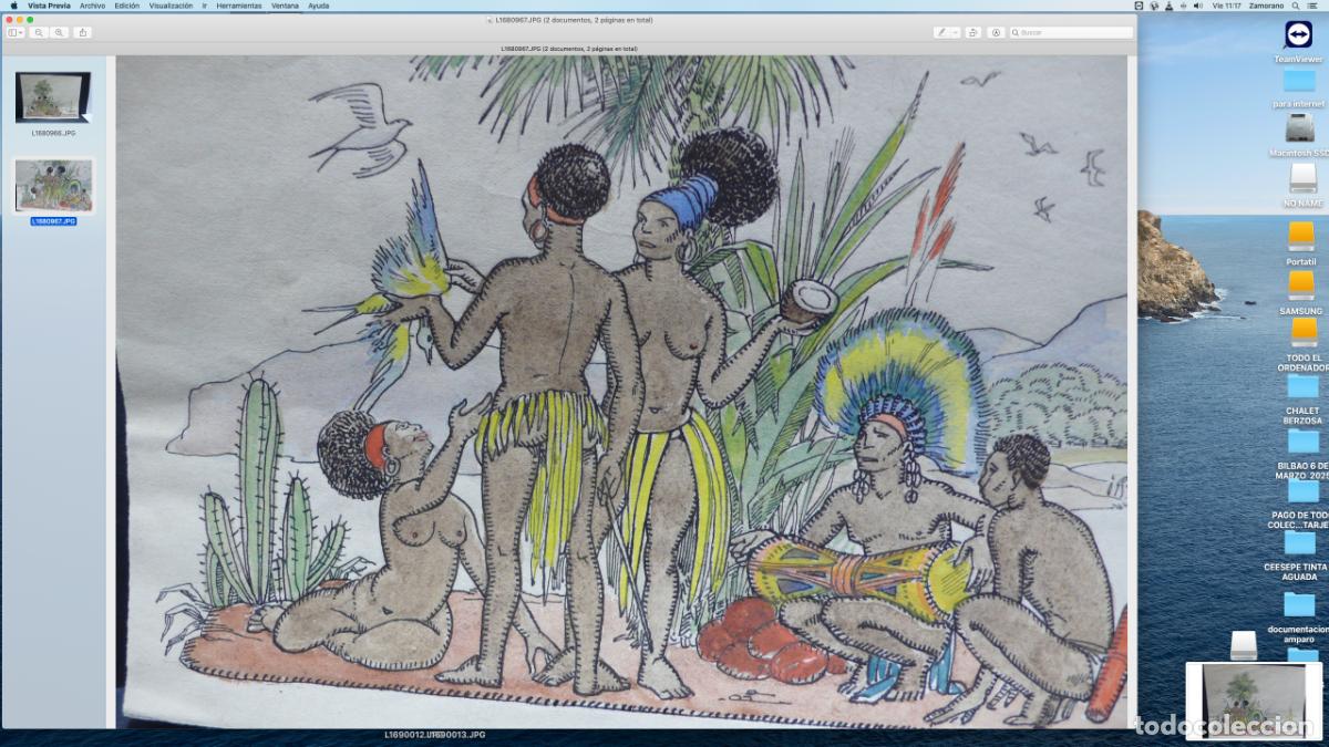 Arte: DIBUJO ORIGINAL TINTA - Foto 2