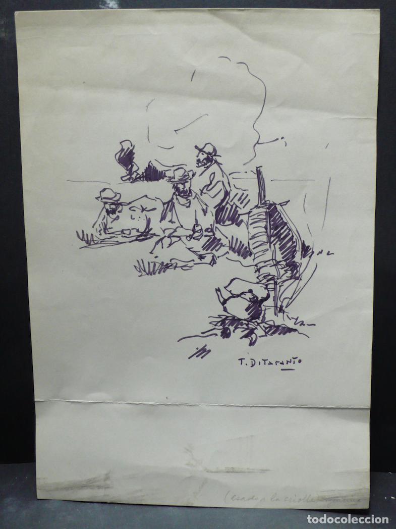 Arte: DIBUJO ORIGINAL TINTA - Foto 1