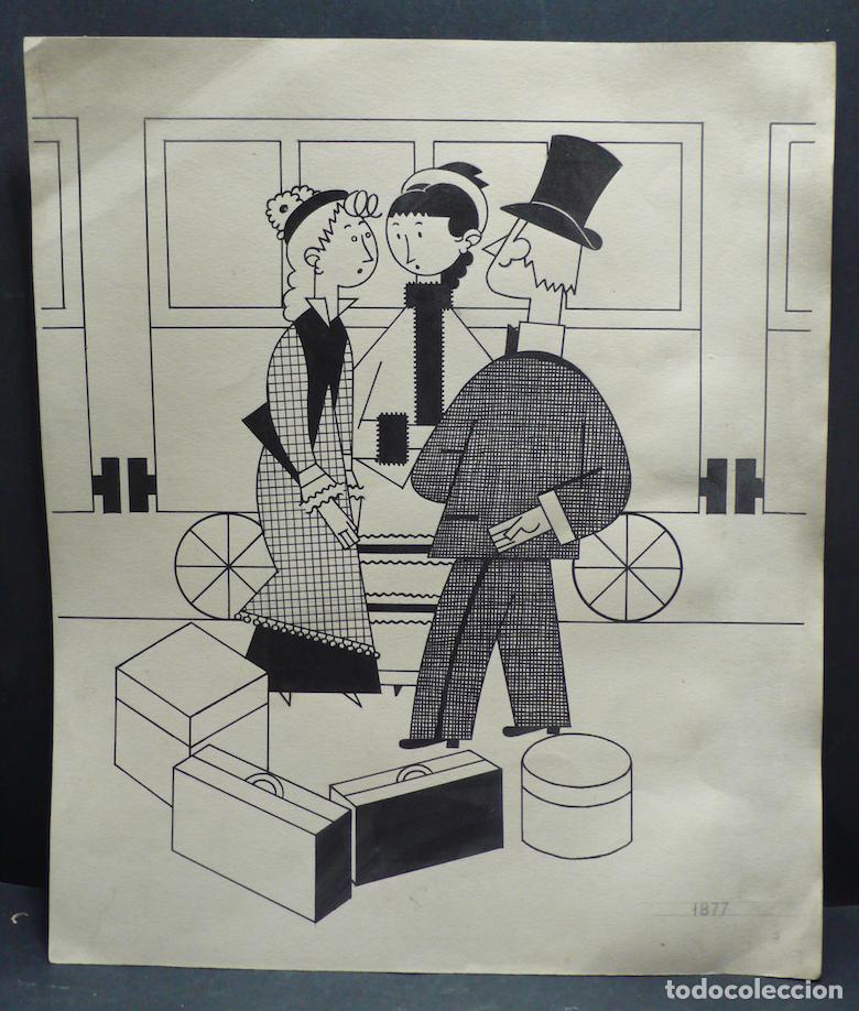 Arte: DIBUJO ORIGINAL TINTA - Foto 1