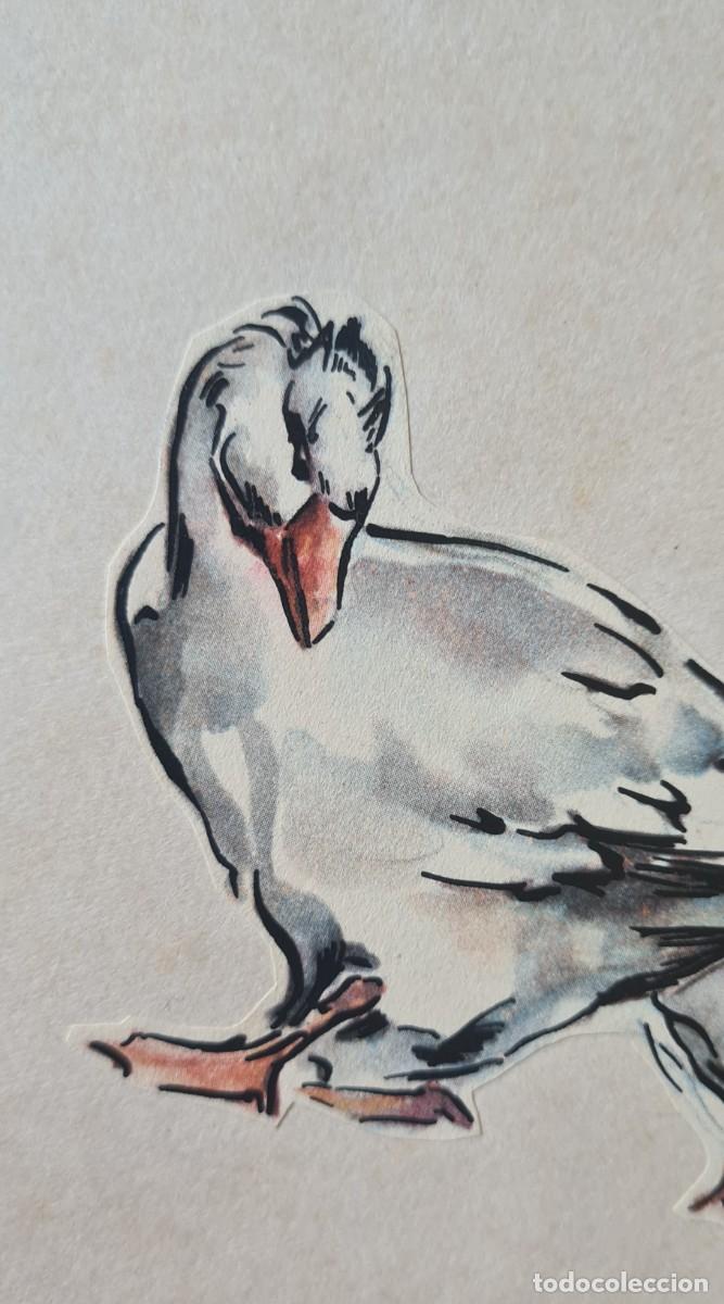Arte: CARLOS BECQUER - &rdquo;GANSOS&rdquo; ORIGINAL FIRMADO - Foto 6