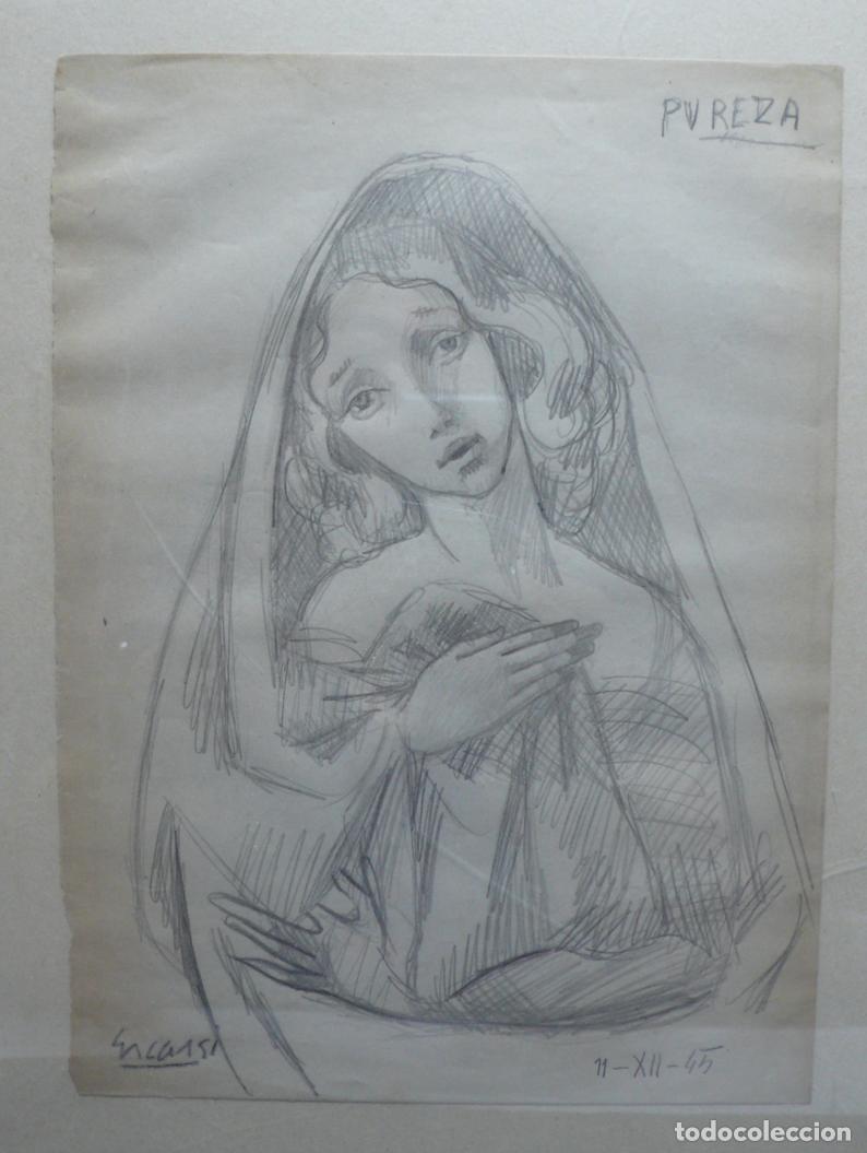 Arte: DIBUJO ORIGINAL A LAPICERO - Foto 2
