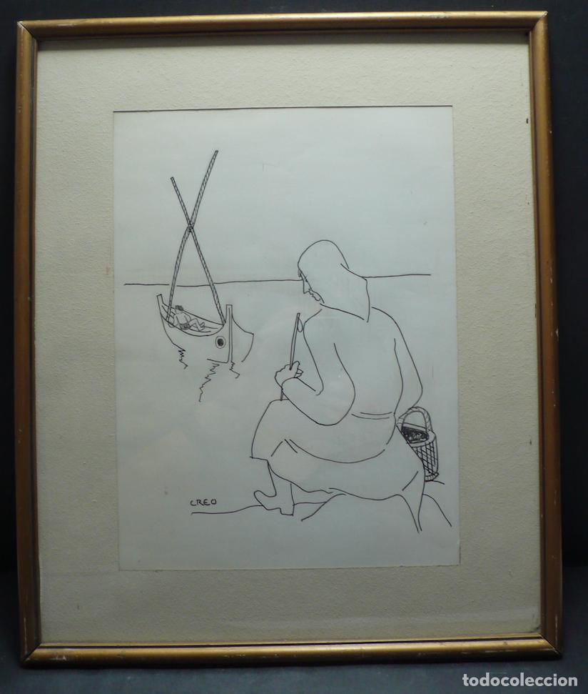 Arte: DIBUJO ORIGINAL TINTA - Foto 1