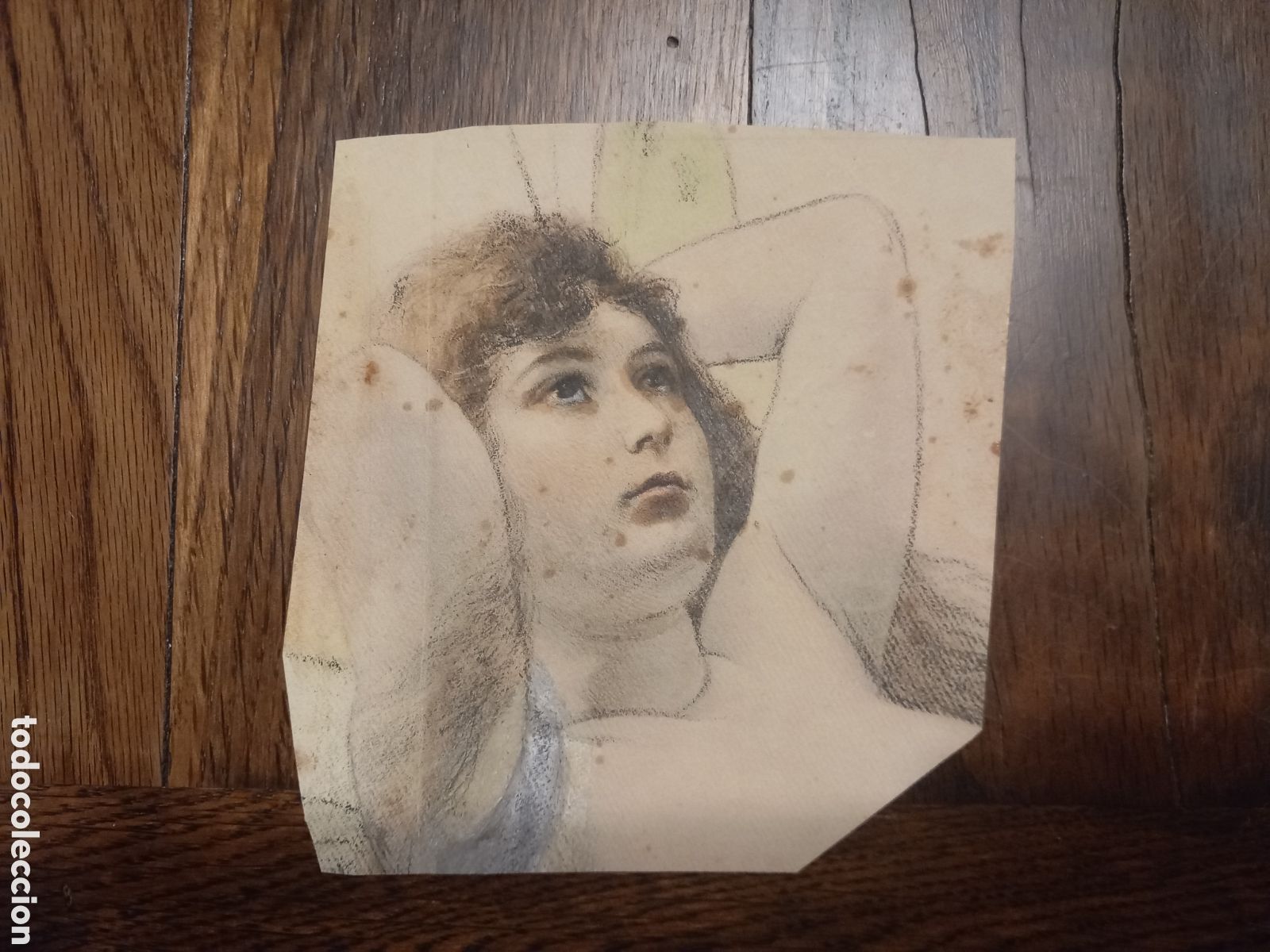 Art: DIBUJO SIN FIRMAR. T&Eacute;CNICA MIXTA. PRIMERA MITAD SIGLO XX. GRAN CALIDAD.