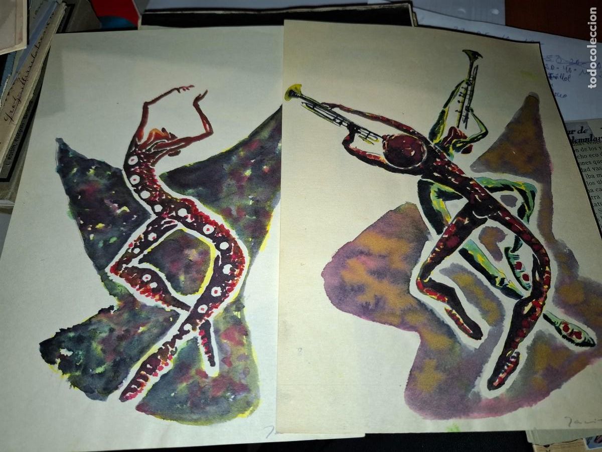 Arte: 2 dibujos, xavier 1960 - Foto 1