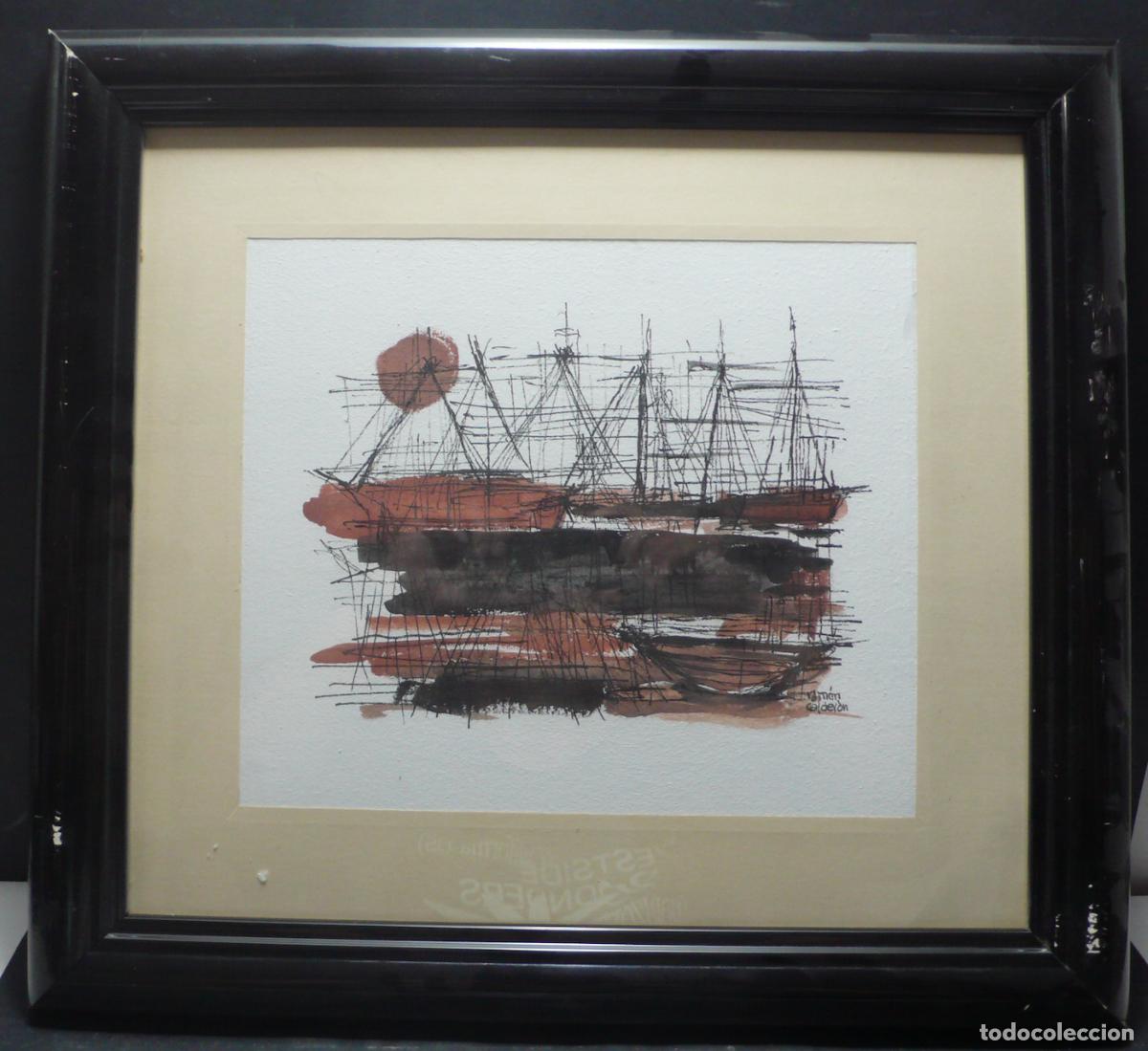 Arte: DIBUJO ORIGINAL TINTA - Foto 1