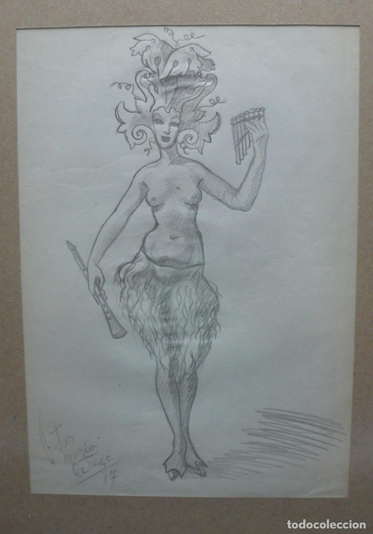 Arte: DIBUJO ORIGINAL A LAPICERO - Foto 2