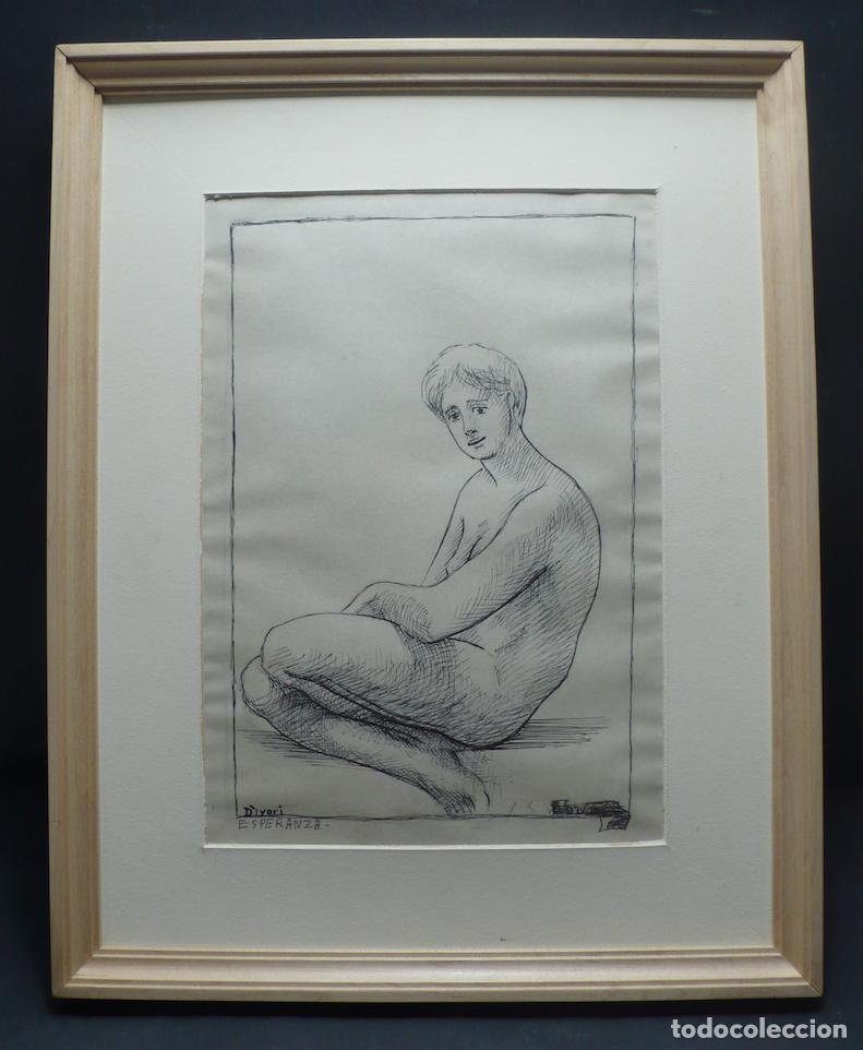 Arte: DIBUJO ORIGINAL TINTA - Foto 1