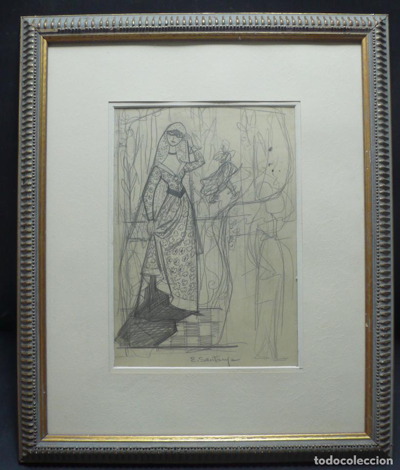 Arte: DIBUJO ORIGINAL A LAPICERO - Foto 1