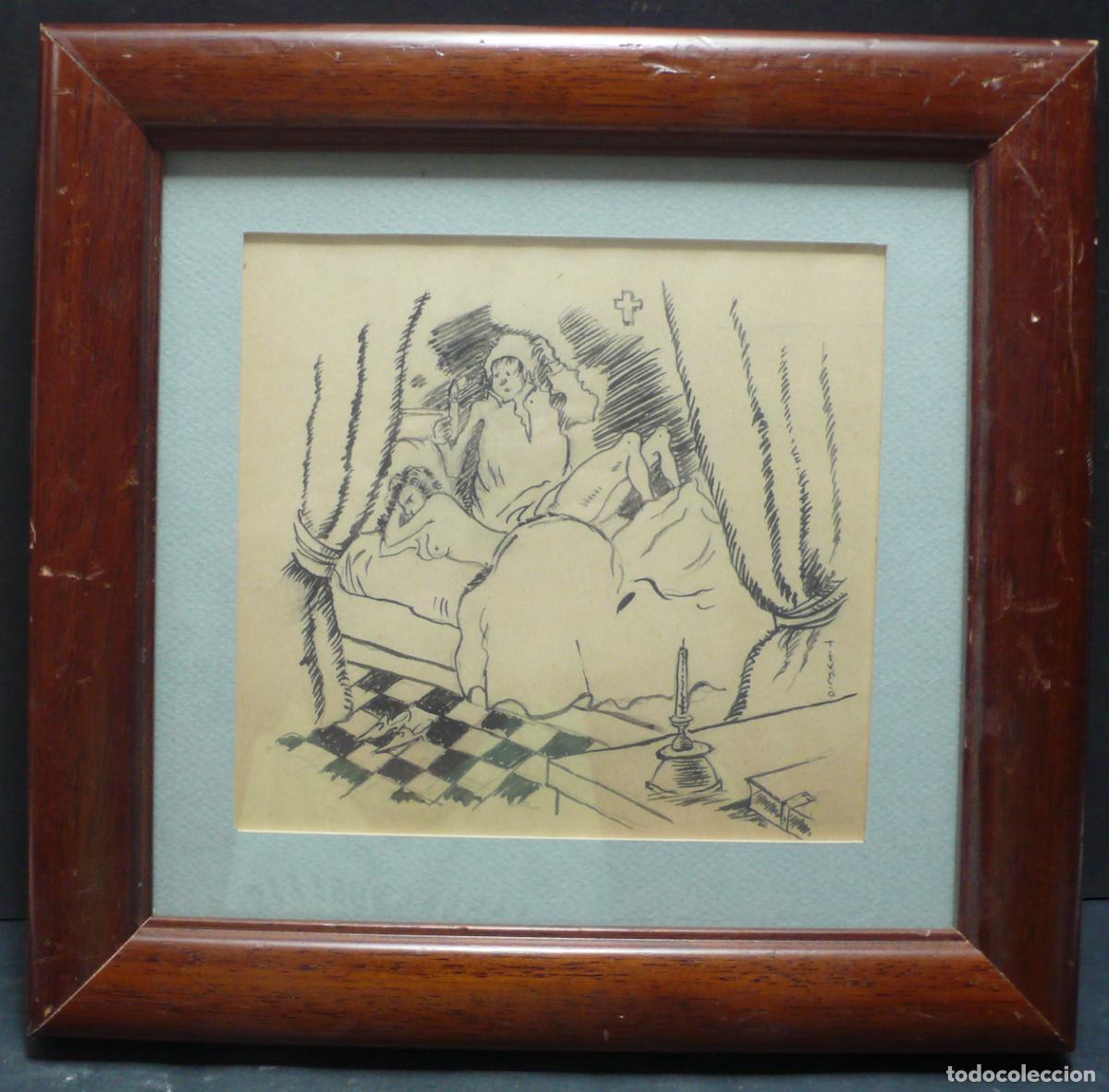 Arte: DIBUJO ORIGINAL TINTA - Foto 1