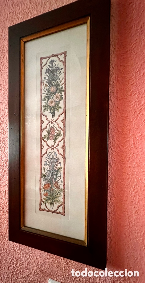 Arte: Cuadro floral enmarcado . - Foto 3
