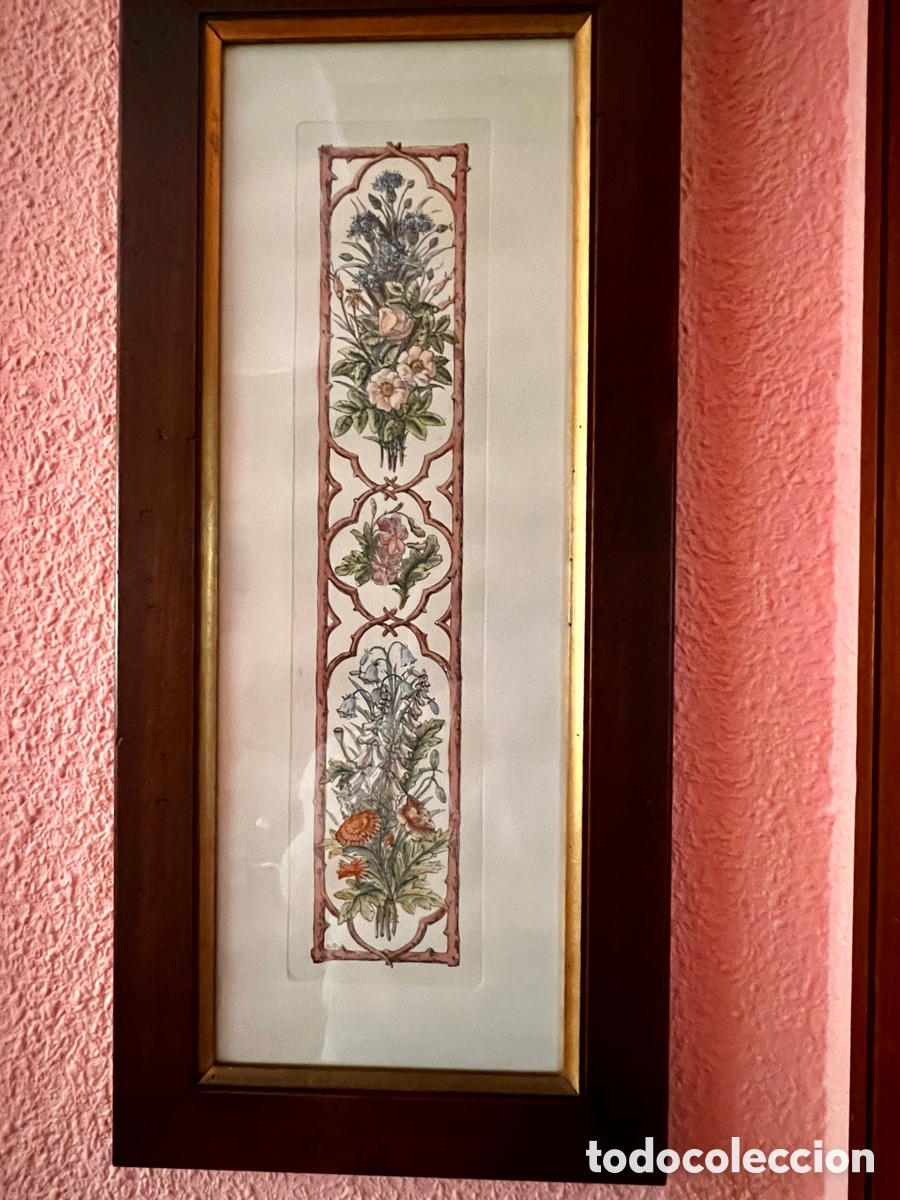 Arte: Cuadro floral enmarcado . - Foto 1