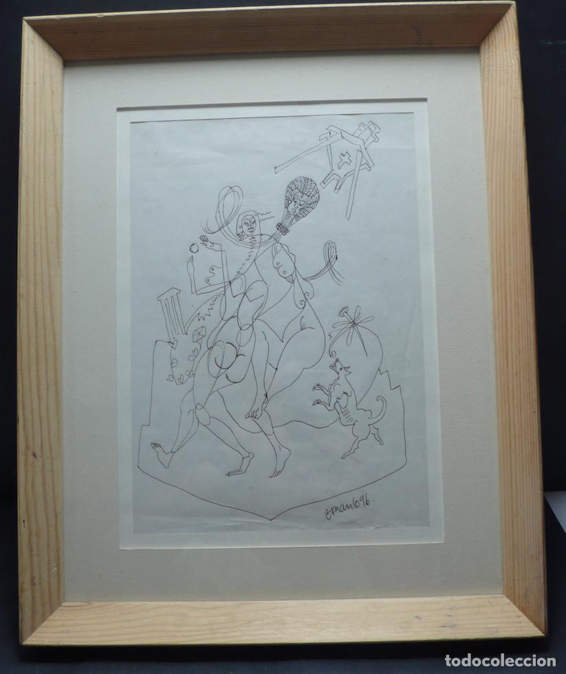 Arte: DIBUJO ORIGINAL TINTA - Foto 1