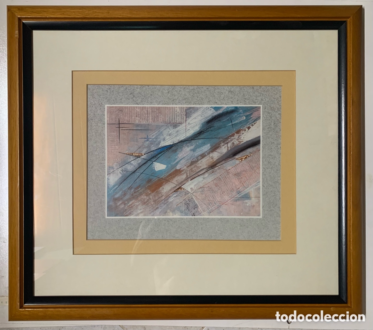 Arte: Cuadro Dibujo Rio con Cristal