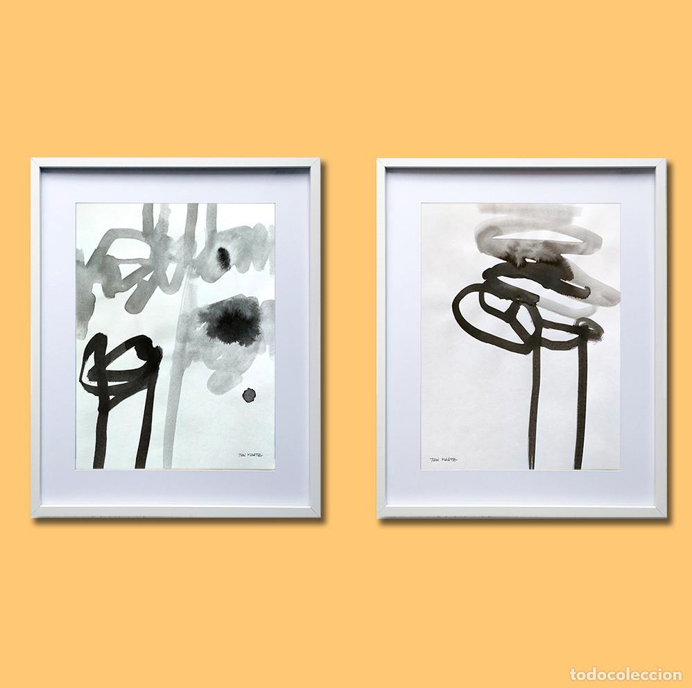 Arte: MUSICAS DE MAYO I y II. Musica visual. Abstracto. 32 x 42 cm. Dos obras originales 7AN MARTZ