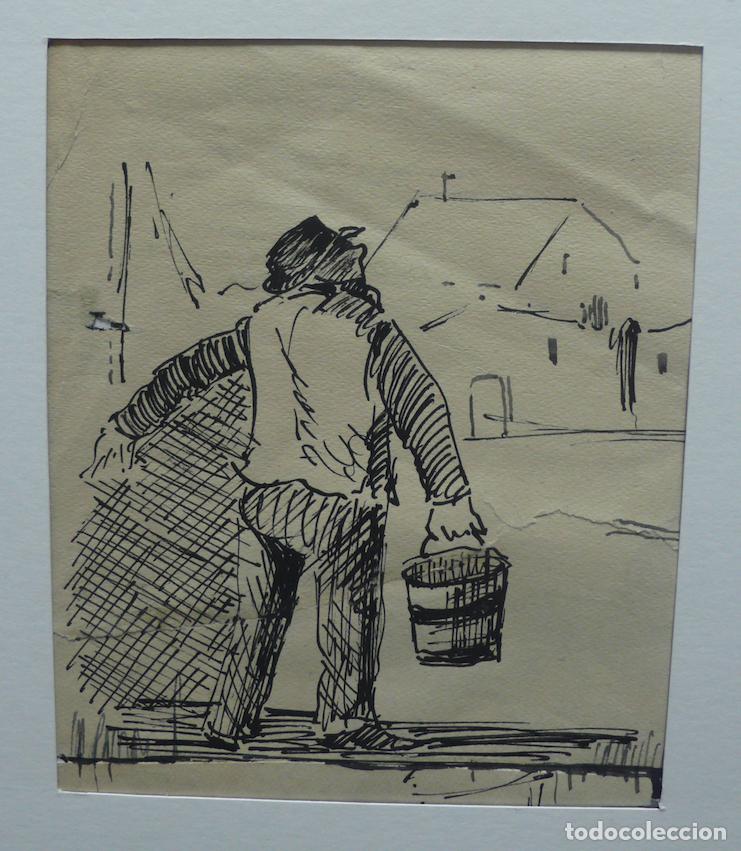 Arte: LOTE DE 6 DIBUJOS TINTA - Foto 4