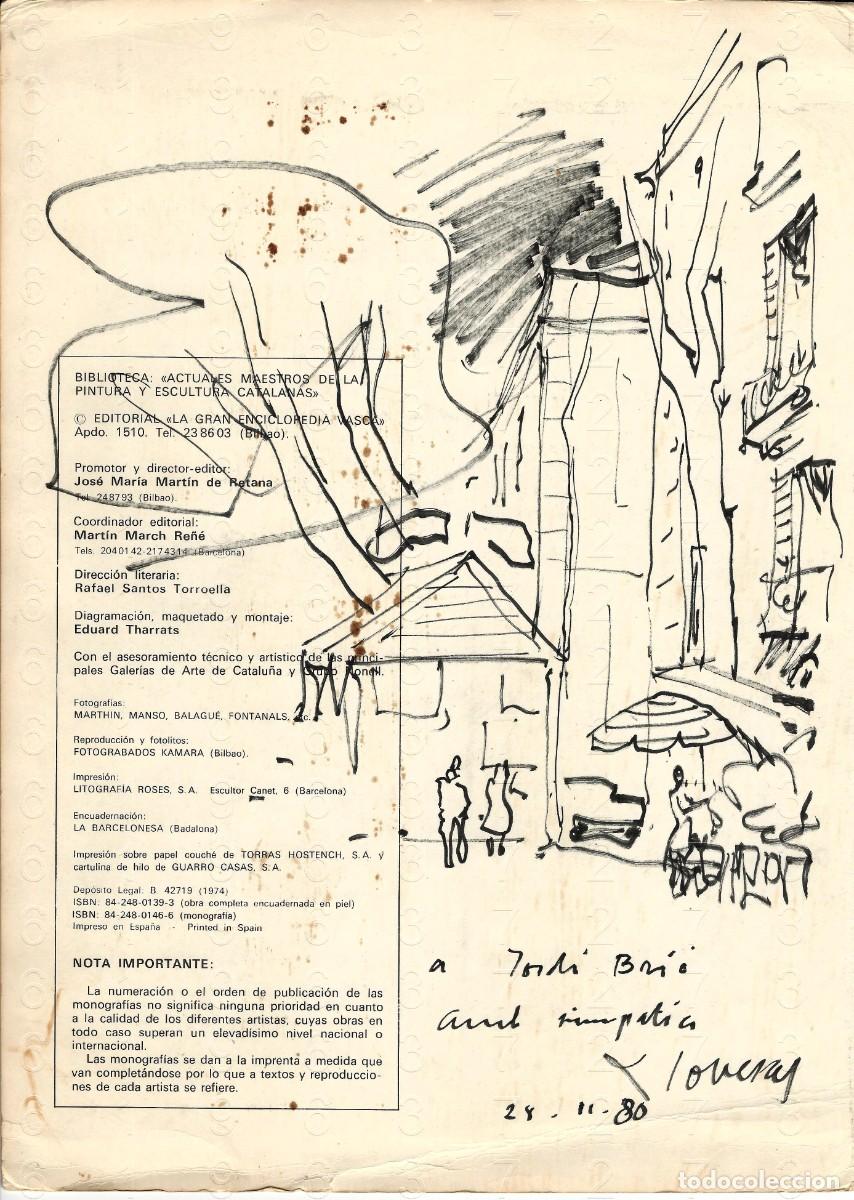 Art: FREDERIC LLOVERAS PINTOR DIBUJO FIRMADO Y DATADO 1980 33X24 B22