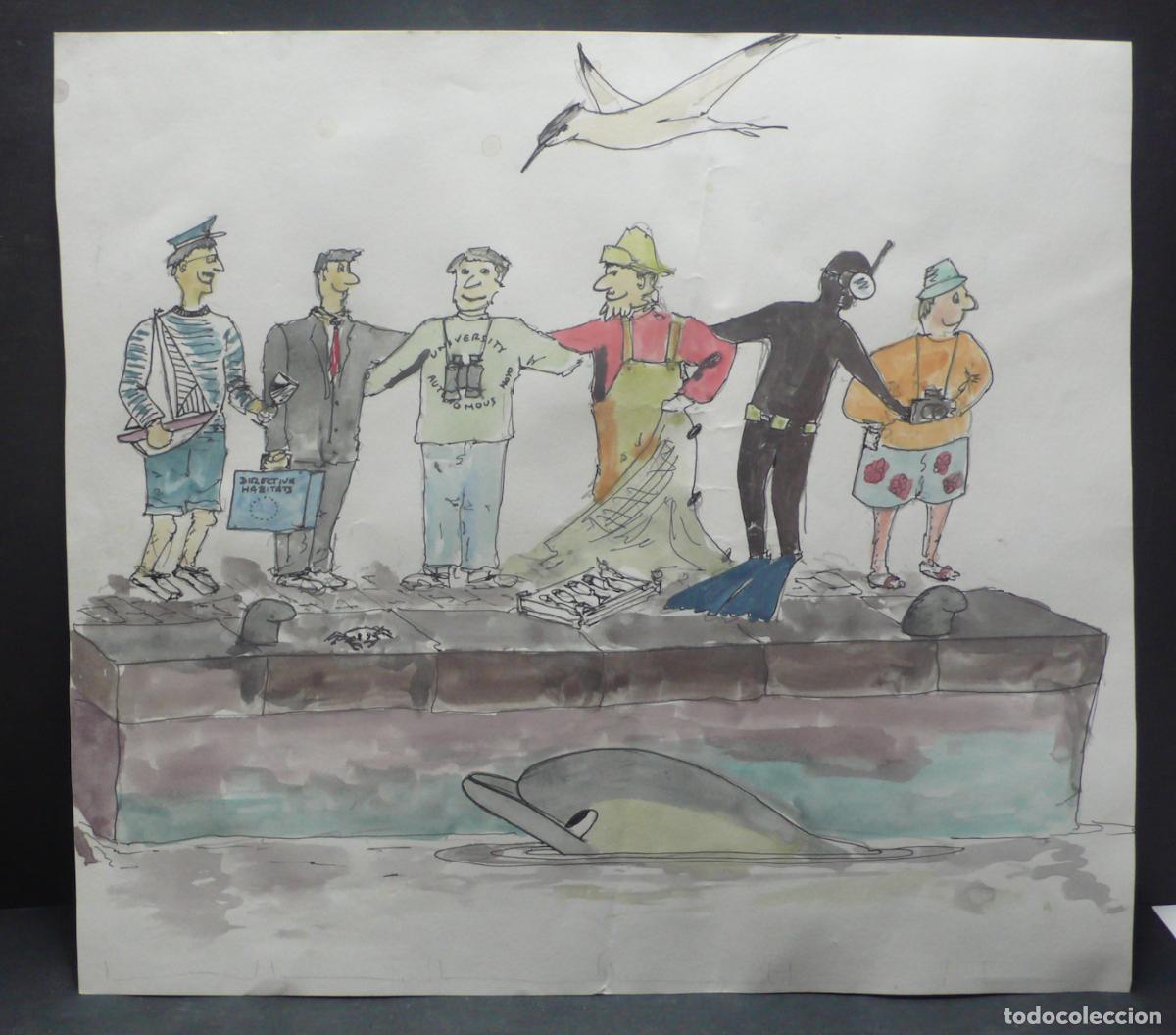 Arte: DIBUJO ORIGINAL TINTA - Foto 1