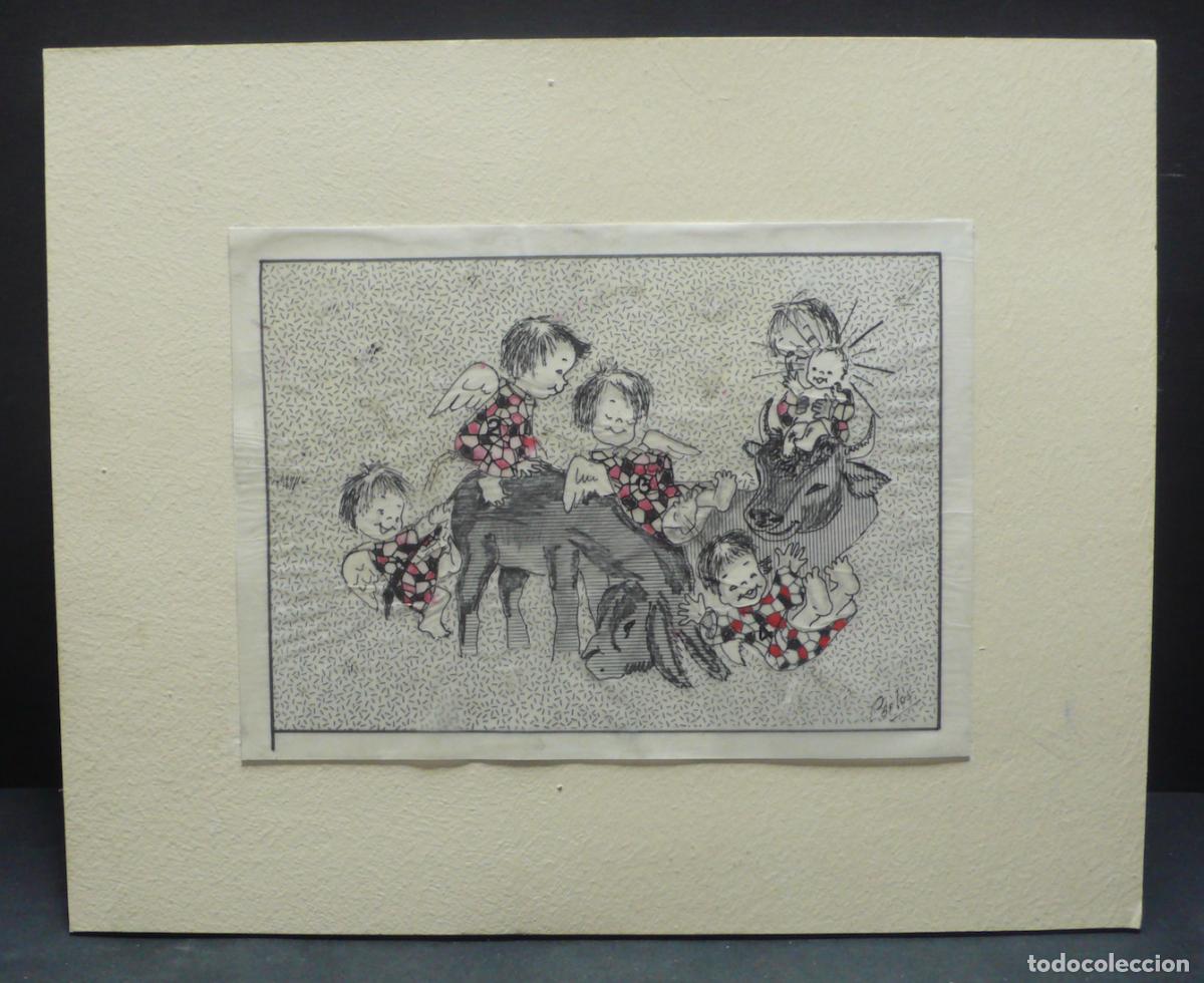 Arte: DIBUJO ORIGINAL TINTA - Foto 1