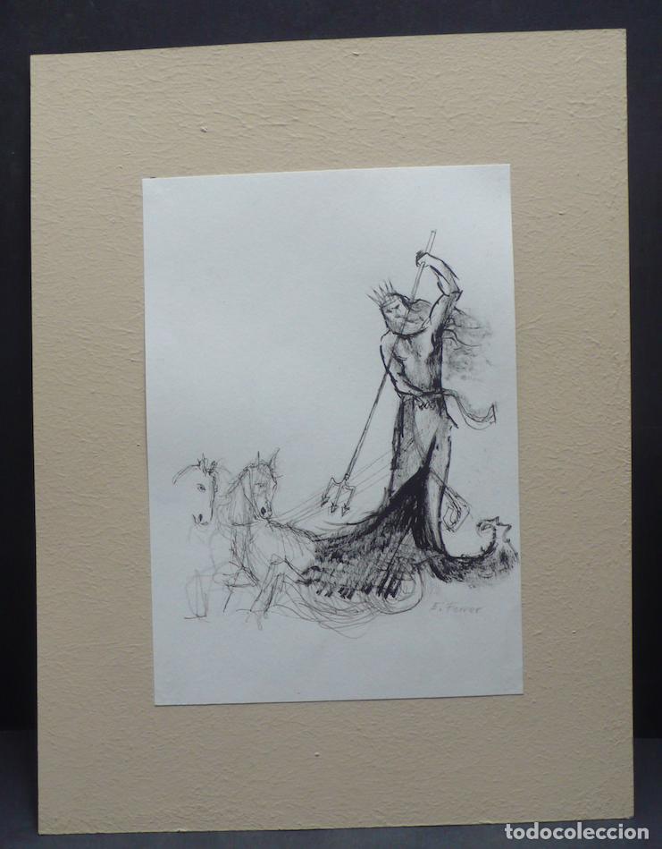 Arte: DIBUJO ORIGINAL TINTA - Foto 1