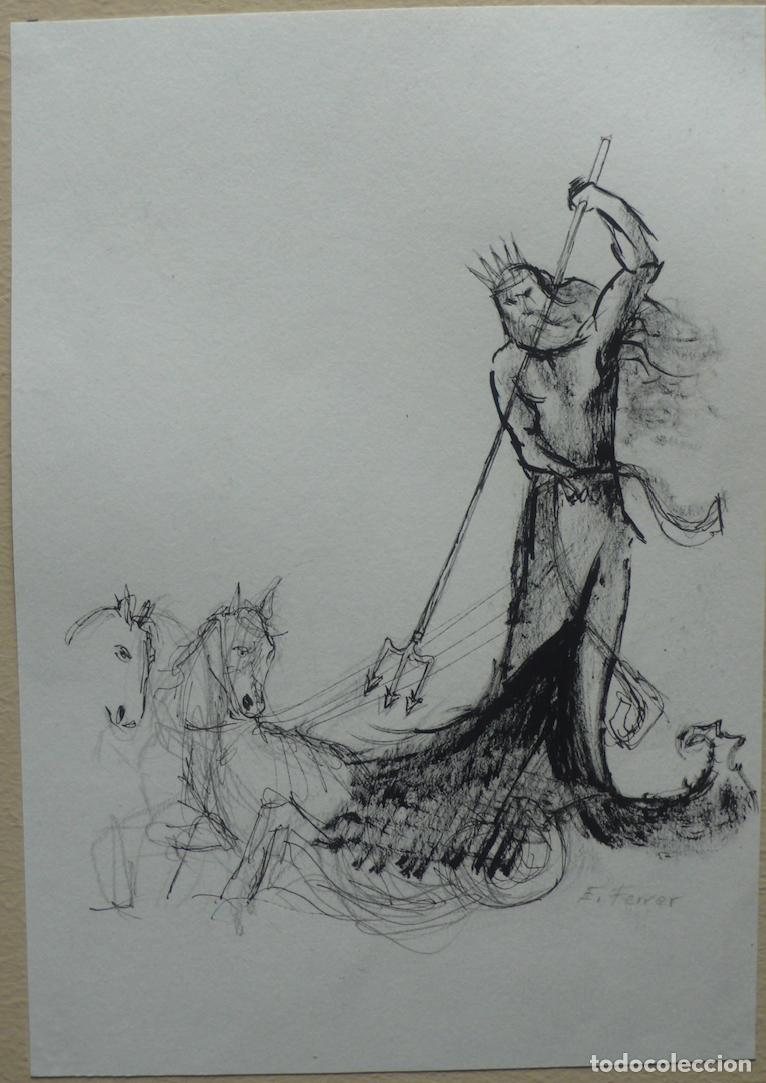 Arte: DIBUJO ORIGINAL TINTA - Foto 2