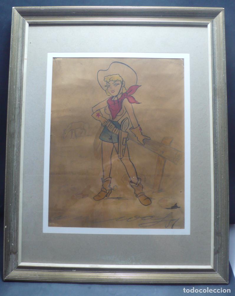 Arte: DIBUJO ORIGINAL TINTA - Foto 1