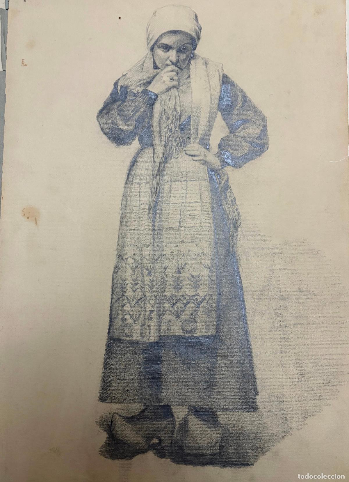 Arte: Mujer gallega, sin firmar - Foto 1