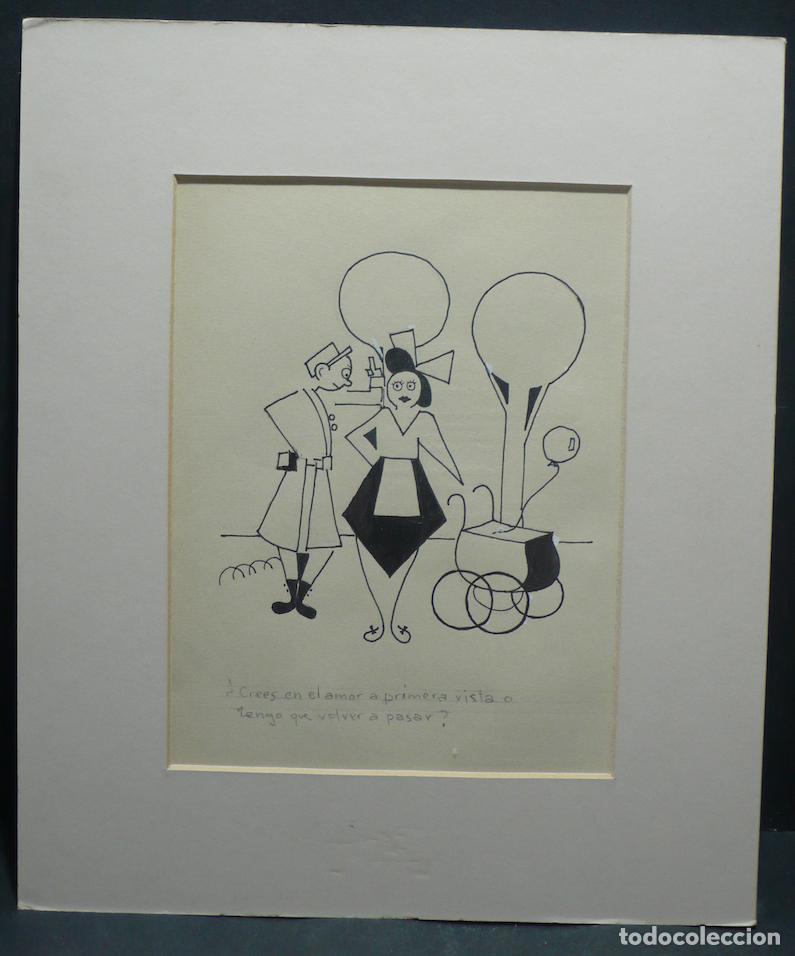 Arte: DIBUJO ORIGINAL A TINTA - Foto 1