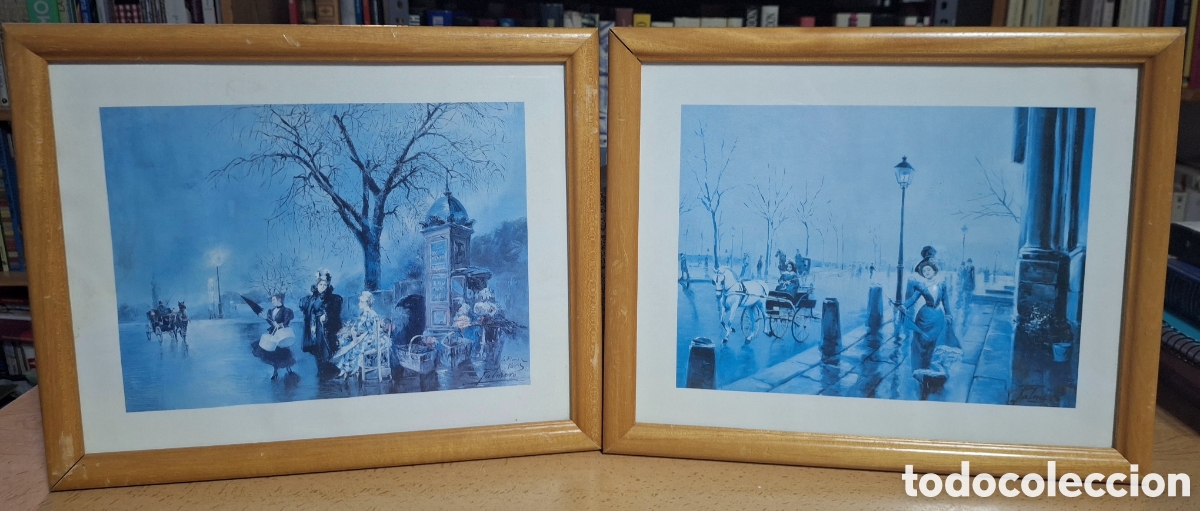 Art: Pareja de cuadros tonos fr&iacute;os