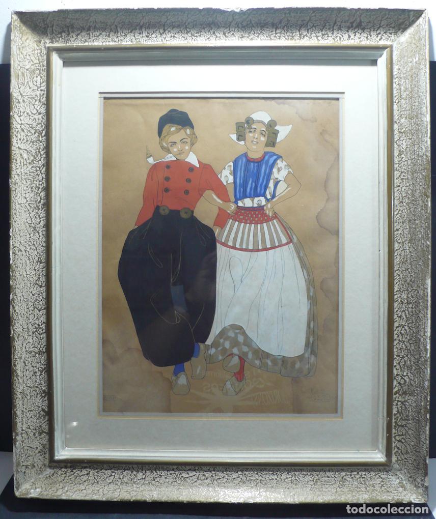 Arte: DIBUJO ORIGINAL TEMPERAS - Foto 1