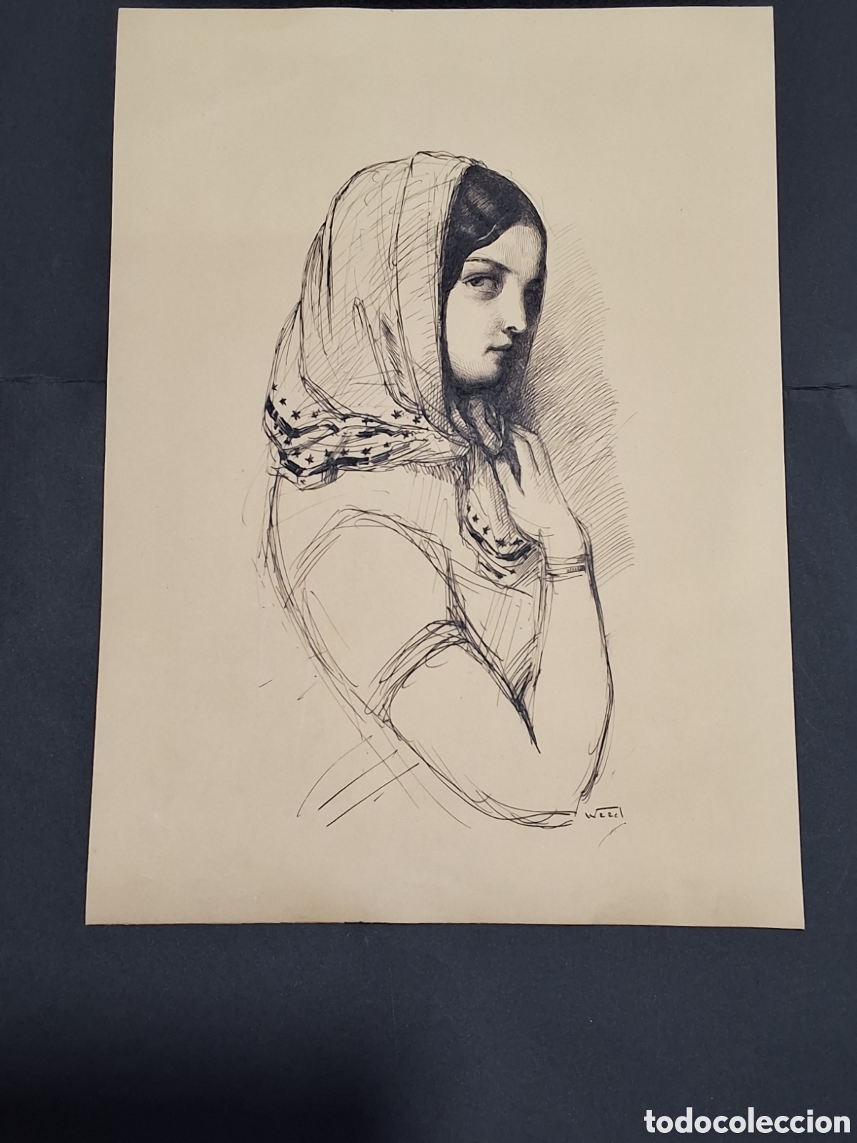 Arte: Manuel Wssel de Guimbarda. Dama - Foto 1