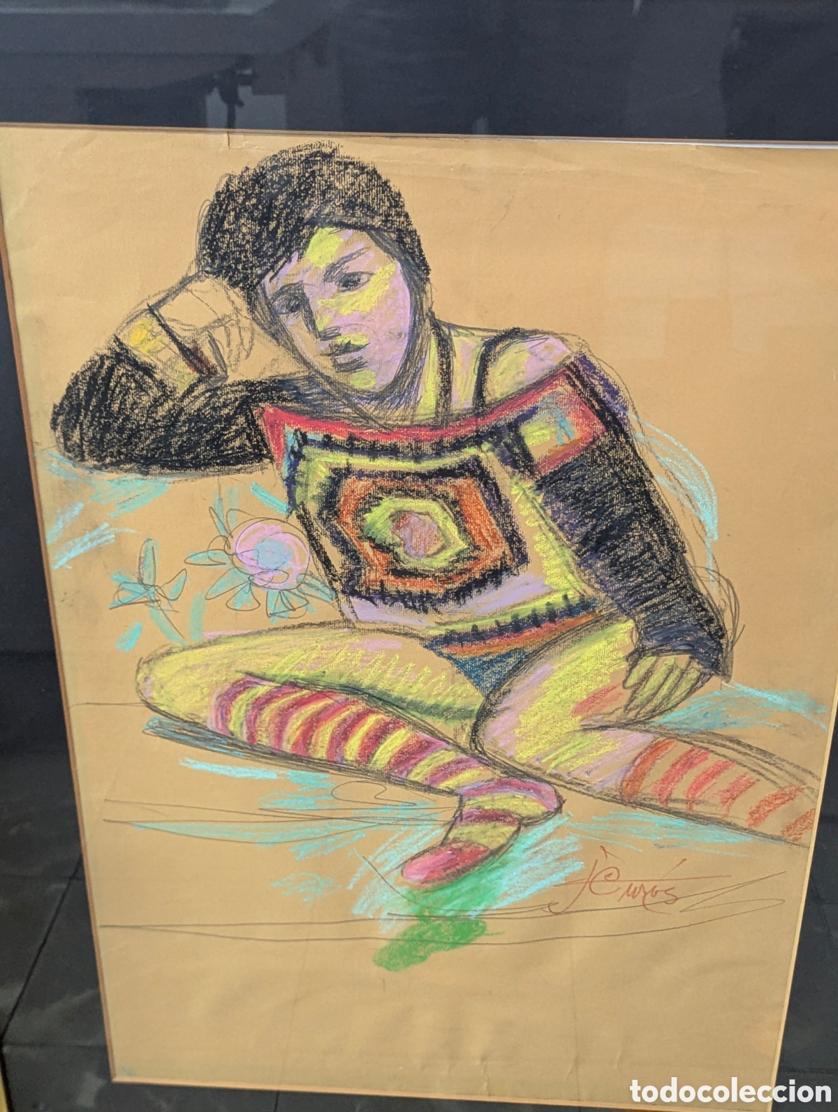 Arte: CUADRO PASTEL. ADOLESCENTE - Foto 2