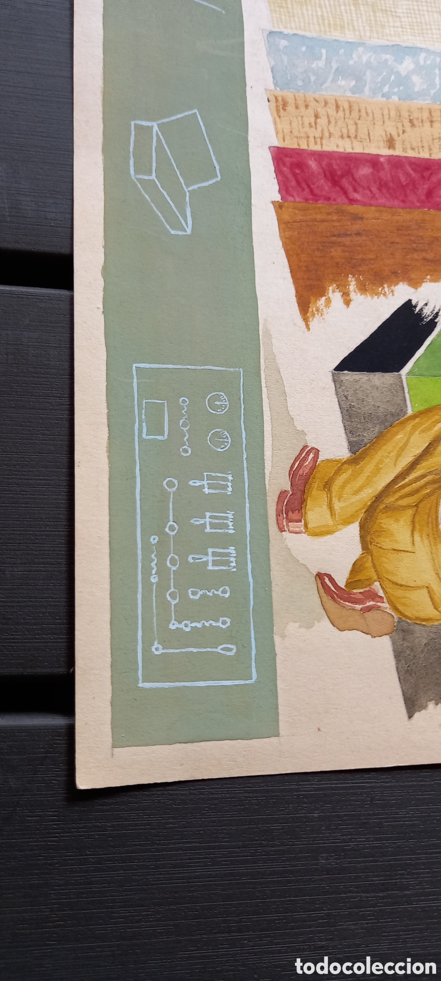 Arte: A IDENTIFICAR ANTIGUO DIBUJO - Foto 3