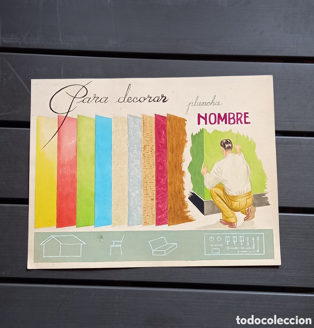 Arte: A IDENTIFICAR ANTIGUO DIBUJO - Foto 10