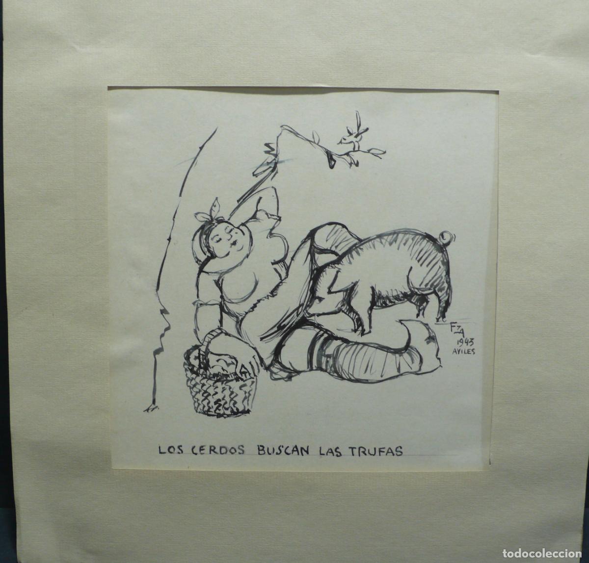 Arte: DIBUJO ORIGINAL A TINTA - Foto 1
