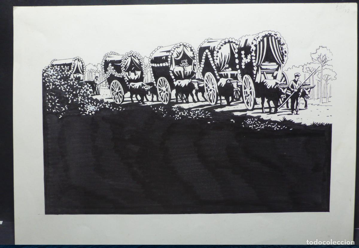 Arte: DIBUJO ORIGINAL A TINTA - Foto 1