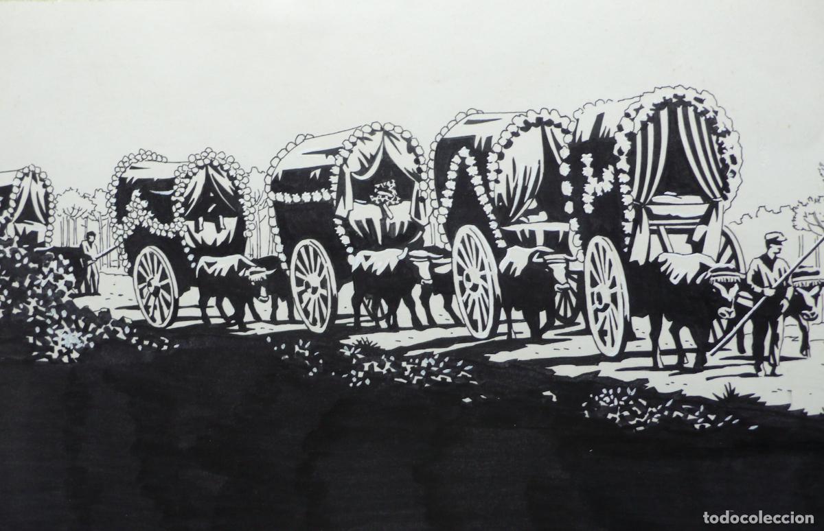 Arte: DIBUJO ORIGINAL A TINTA - Foto 2