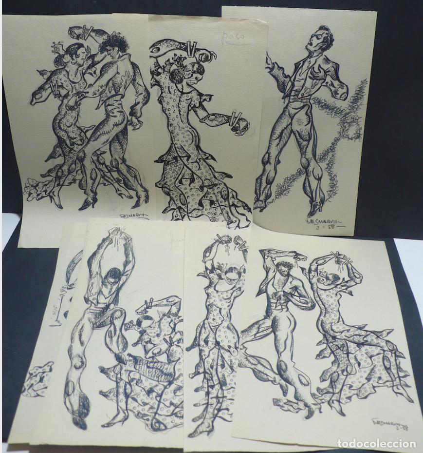 Arte: DIBUJO ORIGINAL A TINTA - Foto 1