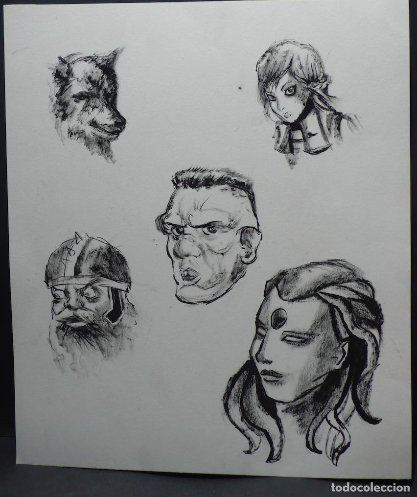 Arte: DIBUJO ORIGINAL A TINTA - Foto 1