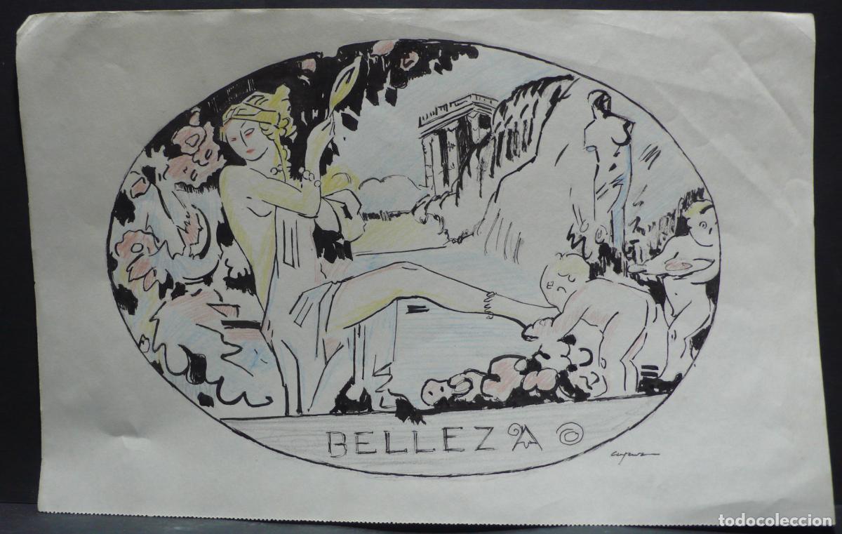 Arte: DIBUJO ORIGINAL A TINTA - Foto 1