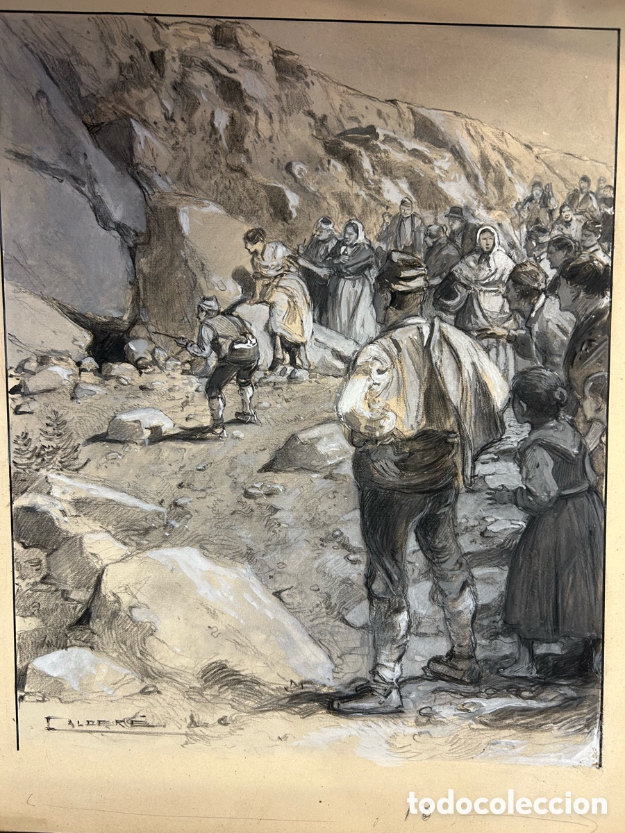 Arte: Dibujo original Calderer, 32cm x 25cm - Foto 2