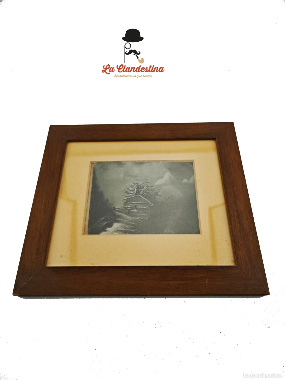 Arte: Postal pintada a mano. Firmada. Falleva o similar. 27,5x24 cm. Postal 13,5x10 cm.