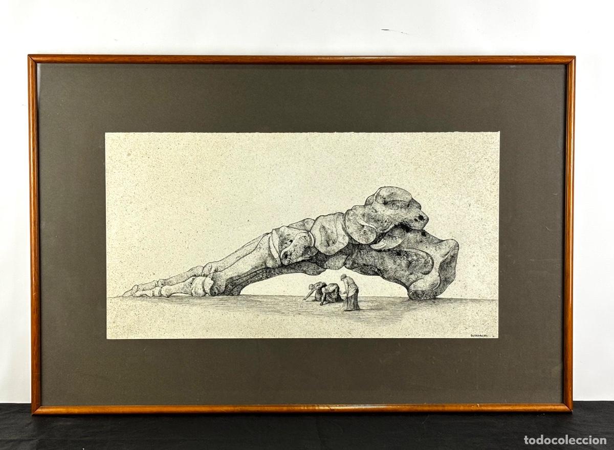 Arte: DIBUJO- JOSEP MARIA SUBIRACHS 1974- Homenaje a Millet, 1974.