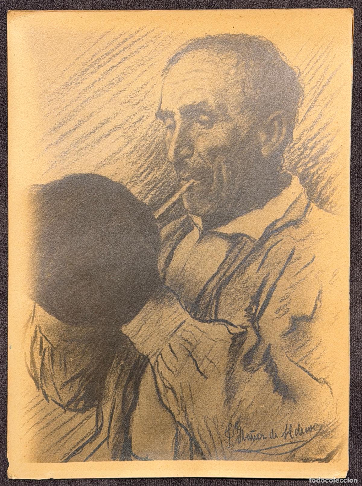 Arte: Juli&aacute;n Ib&aacute;&ntilde;ez De Aldecoa y Arana. Lekeitio , Vizcaya , dibujo papel